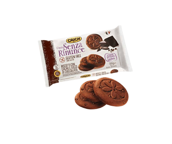 Crich - Biscotti con cacao e gocce di cioccolato 300gr