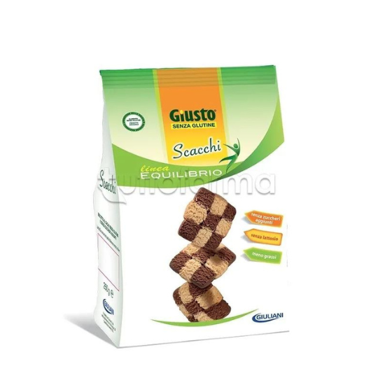 Giusto -Scacchi Biscotti al cacao 250g